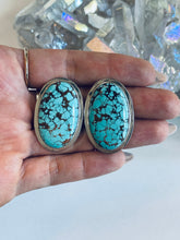 Load image into Gallery viewer, Sterling and Genuine Turquoise Nugget Earrings
