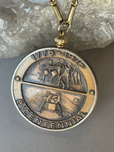Load image into Gallery viewer, Gold Leo Bicentennial Coin Necklace