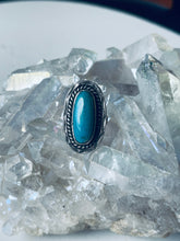 Load image into Gallery viewer, Size 6.5 Vintage Turquoise and Sterling Silver Ring