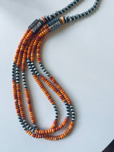 Load image into Gallery viewer, 28” Barrel Strand Spiny and Navajo Pearls