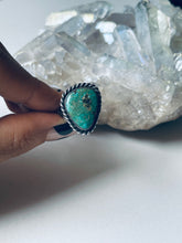 Load image into Gallery viewer, Size 8 Vintage Turquoise and Sterling Silver Ring