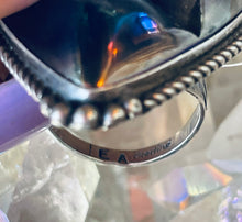 Load image into Gallery viewer, Size 8.5 Stunning Sterling Silver and Druzy Ring