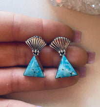 Load image into Gallery viewer, Sterling and Genuine Turquoise Earrings
