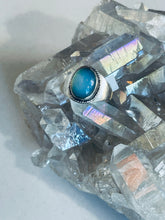 Load image into Gallery viewer, Size 7.25 Sterling and Moonstone Ring