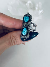 Load image into Gallery viewer, Size 7.5 Double Stone Ring