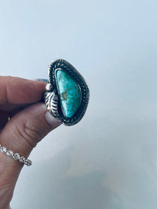 Size 9 Boho Turquoise Ring