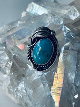 Load image into Gallery viewer, Vintage Size 6 Sterling and Turquoise Ring